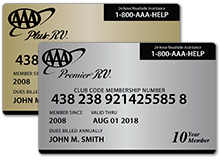 aaa membership levels compare plus rv premier